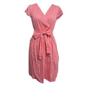 Isaac Mizrahi for Target Faux Wrap Dress Y2K Size 4 100% Cotton